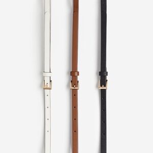 NWT H&M Skinny Leather Belts